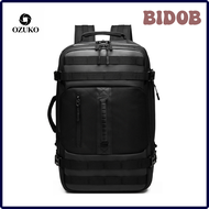 BIDOB OZUKO กระเป๋าเป้สะพายหลังสำหรับผู้ชาย,กระเป๋าเป้สะพายหลังอเนกประสงค์17.3นิ้วชายแฟชั่นแล็ปท็อปก