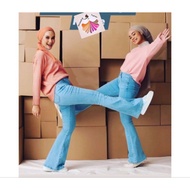 seluar perempuan bootcut jeans/womens bootcut jeans new arrival