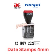 Date Stamp Dater Chop 5mm, 4mm, 3mm