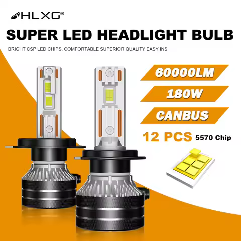 180W 30000LM H1 Canbus Led Bulbs Turbo LED H7 H4 H11 HB3 9005 HB4 9006 Hir2 9012 Double Copper Tube 