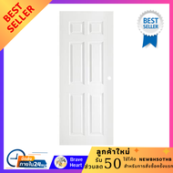 ประตูเดี่ยว ประตูภายนอก UPVC PARAZZO MN003 80x200 ซม. สีขาว ประตูลูกฟัก ประตูห้องนอน ประตูห้องน้ำ ปร