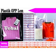 (DOUBLE SEAL) OPP PLASTIC CLOTHES/GARMENT 05 THICKNESS 18X42 25X42 28X42 30X42 32X42 33X42 34X42 35X