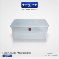 Lucky Star - LUCKY JUMBO PACK 12000ML (TRANSPARENT) 2489-TR storage box/