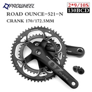 PROWHEEL bicycle crankset  170/172.5mm mountain bike crank straight-couples sprocket 53/39T Cranks P