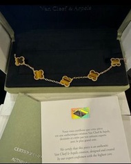 Van cleef VCA 停產虎眼 五花頸鏈手鏈 