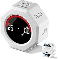 Rechargeable Pomodoro Timer, Magnetic Kitchen Timer for Cooking, 8-Angle Auto-Rotating Screen with G
