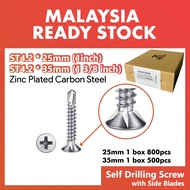 ST4.2 Self Drilling Screw Simen Board Zinc Plated Carbon Steel Phillips Roof Plaster Ceiling Special