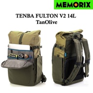 Tenba Fulton V2 14L Backpack Camera (TanOlive) V2 14L Bag