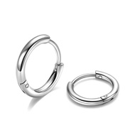 Huggie Hoop Earrings for Women Men - 316L Surgical Stainless Steel 6mm 8mm 10mm Mens Ear Hugging Hoo