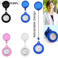 CRAFTEDIX Retractable Nurse Watch Silicone Gift Doctor/Nurse Fob Watch