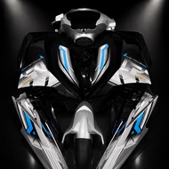COVERSET LC135 V2-V4/V7 DESIGN EXITER SILVER BLACK NEW