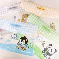 File Plastic A4 Button File A4 Flower Design File Fancy file holder button file cute file korean ins