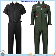 Kids Adult Halloween Top Gun Maverick Cosplay Costume Pilot Outfit Carnival Suit