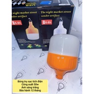 Super Bright 50W Watertight Rechargeable LED Bulb - 6-8h Rechargeable LED Bulb with USB Plug