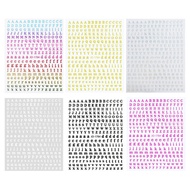 ℜ-ℜ Letter Nail Art Stickers English Alphabet Nail Art Decals Letter Nail Stickers for DIY Manicure 