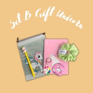 [UNICORN B] Set Gift box unicorn set Set comel