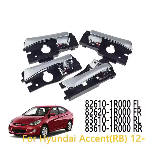 Interior Door Handle Chrome for Hyundai Accent 2012-2017 82610-1R000 82620-1R000 83610-1R000 83620-1