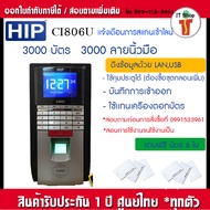 HIP Ci806U  เครื่องสแกนลายนิ้วมือและทาบบัตรคีย์การ์ดเพื่อบันทึกเวลาและเปิดประตู ไม่รวมชุดกลอน