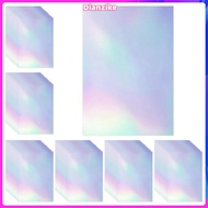 60 Sheets Holographic Laminate Sheets Clear Gitter Holographic Sticker Paper Vinyl Laminate Film 11.
