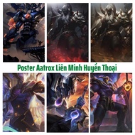 League of Legends Poster, A4 Photo Frame - Super Beautiful, Quality Aatrox Poster, Wall Decoration, 