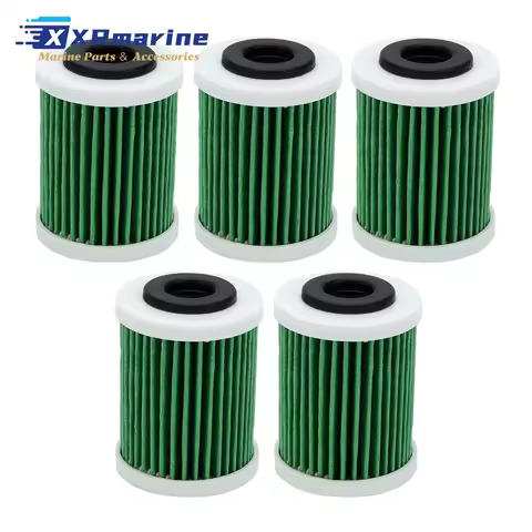 5 Pcs Outboard Fuel Filter Fits for Yamaha 6P3-24563-00 150 175 200 225 250 300 350 425 HP Boat Engi