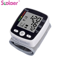 Suolaer Digital Portable Wrist Watch Blood Pressure Monitor Rechargeable Wrists Automatic Double Pressure Detection Pulse BP Meter for Older CK-W355