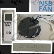 NSB LOTO CEILING FAN L3/L5  DC MOTOR PCB/REMOTE CONTROL