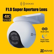 EZVIZ H80x Dual 4K Smart WiFi Camera | ColorFULL Night Vision | AI Auto Tracking | 360° Pan Tilt | O