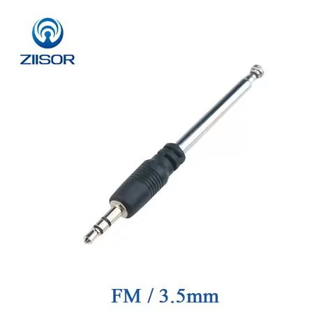 2pcs FM Radio Antenna Mobile Phone Cellphone Radio Telescopic Retractable Antena 3.5mm Jack Aerial Z