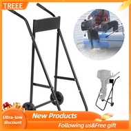 （High Quality）Folding Steel Pipe Outboard Boat Motor Engine Cart Marine Stand Propeller Portable Rack