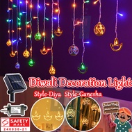 【🪔Diwali Style】4M/6M Deepavali Lights 8Modes Curtain Lights Led Fairy Lights Decoration For Indian D