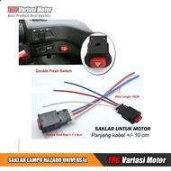 TOMBOL Motorcycle Hazard Light Switch Universal Motorcycle Hazard Light Button