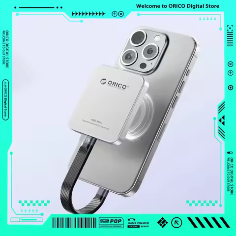 ORICO K20Mini Magnetic External SSD for iPhone 16 15 Pro/Max ProRes 2000MB/s 4K ProRes HDR Record an