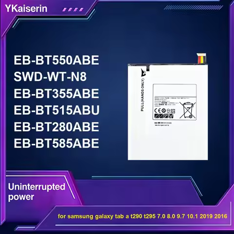 4000-7800mAh EB-BT280ABE Swd-WT-N8 EB-BT515ABU Tablet Battery For Samsung Galaxy Tab a T290 T295 7.0