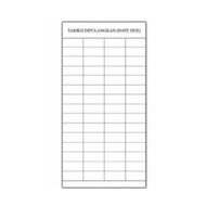 High Quality Library Due Date Card 500's