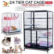 [SG SELLER] Pet Cage Cat Condo House Villa Rabbit Chinchilla Bird House FREE Wipe Gloves