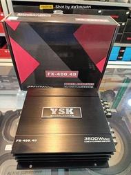 ​เพาเวอร์​ คลาสดี Class​D​4ch​ YSK รุ่น FX400.4 ขับ​กลาง​แหล​มชัด​ใส​ไม่​แตก​พร่า