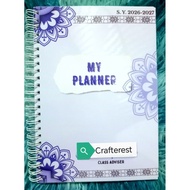 Teacher Planner 2026-2027 laminated teacher planner publicteacher minimalist