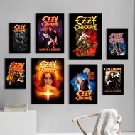 Vintage Heavy Metal Band Rock Ozzy Osbourne Band Poster Canvas Painting Wall Art Picture Print Moder