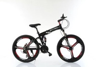 HYPER-XT Premium Quality Foldable Mountain Sports Bike with Shimano Parts Premium Grade Aluminium MATTE Black