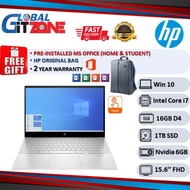 HP ENVY 15-ep0010TX 15.6'' FHD Touch Laptop Natural Silver ( i7-10750H, 16GB, 1TB SSD, GTX1660Ti 6GB MAX Q, W10, HS )