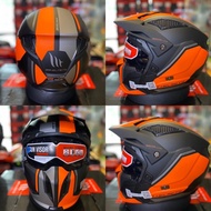 MT HELMET STREETFIGHTER TWIN c4 MATT FLUOR ORANGE