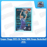 Cooper Flagg RC -#35- Dallas Mavericks |  2025-26 Topps NBA Hoops Basketball Trading Card