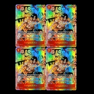 One Piece TCG OPCG English Ace Manga Card OP02-013 Ace Manga 7 Cost Red Ace Textured Foil Card
