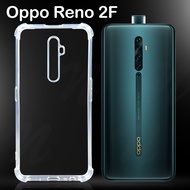 โค๊ทลด11บาท เคสนิ่ม สีใสกันกระแทก สีดำ ออปโป้ รีโน่ 2เอฟ แบบหลังนิ่ม  Case Silicone For OPPO Reno 2F (6.5)