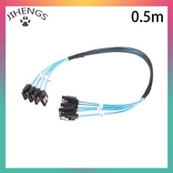 CHENJ 1Pc Sata To Sata Cable 4 Ports Date Cable Sata 7Pin To Sata 7Pin Cable 6Gbps Data Cable For HD