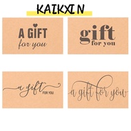 KAIKXIN 30PCS/Pack "Gift For You" Cardstock Thank You Card For Small Business Online Retail Greeting