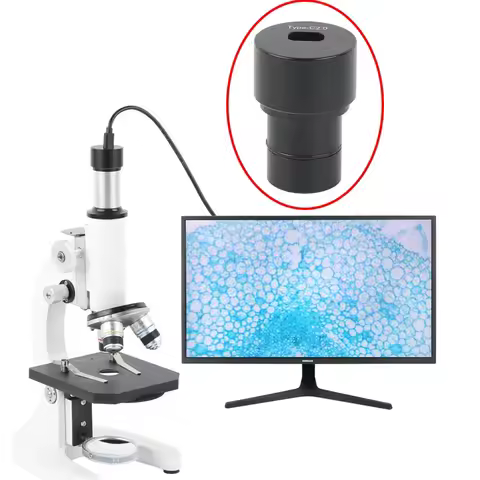 5MP 8MP USB Type-C Digital Eyepiece Camera Stereo Biological Microscope Industrial Video Camera Free