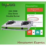 Kyowa KW-3558 Double Burner Gas Stove Heavy Duty Burners KW3558 (Houseware Express)
