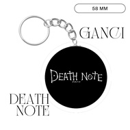GANTUNGAN HOLOGRAM DEATH NOTE PIN LOGO KEYCHAIN 58 MMKeychain UNOFFICIAL ANIME KEYCHAIN